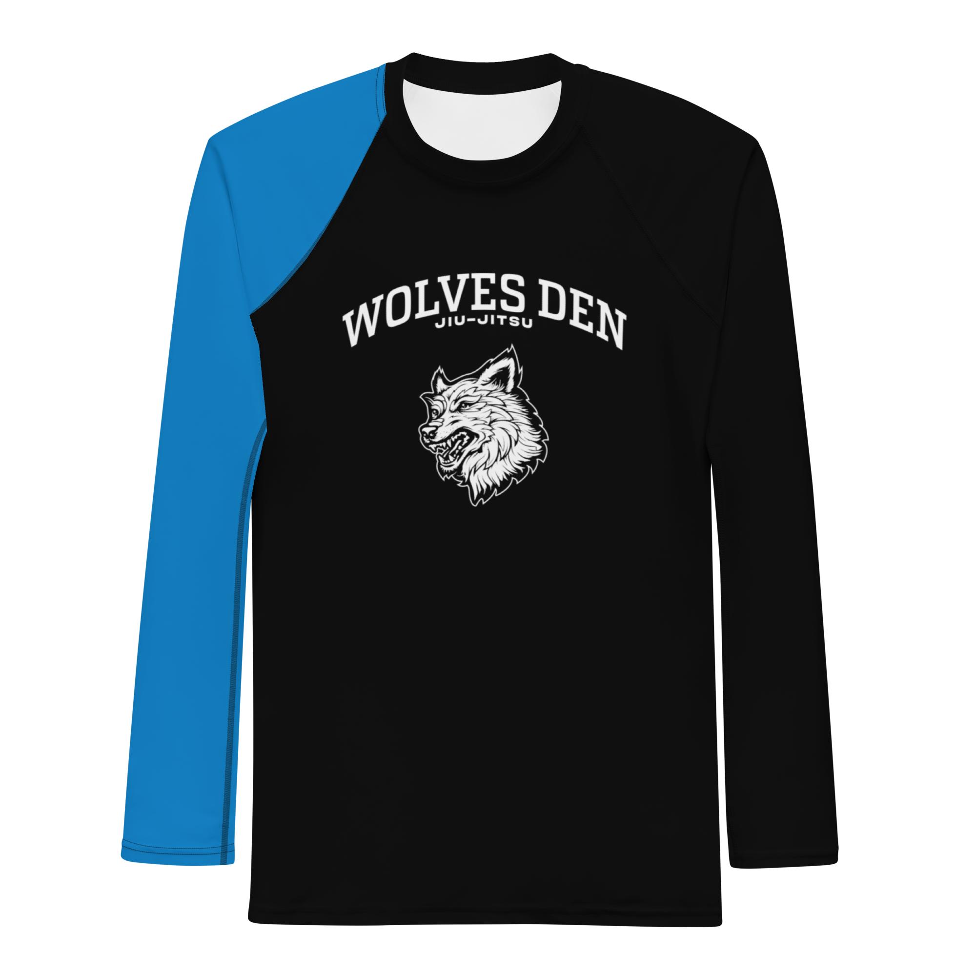 WD Long Sleeve Blue Rash Guard